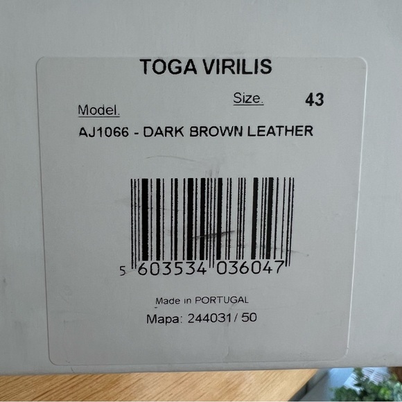 TOGA VIRILIS Men’s Black Eyelet Metal Sabot Slip-on Loafers Embellished Slippers - Picture 9 of 9